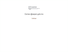 Tablet Screenshot of mail.sepen.gob.mx